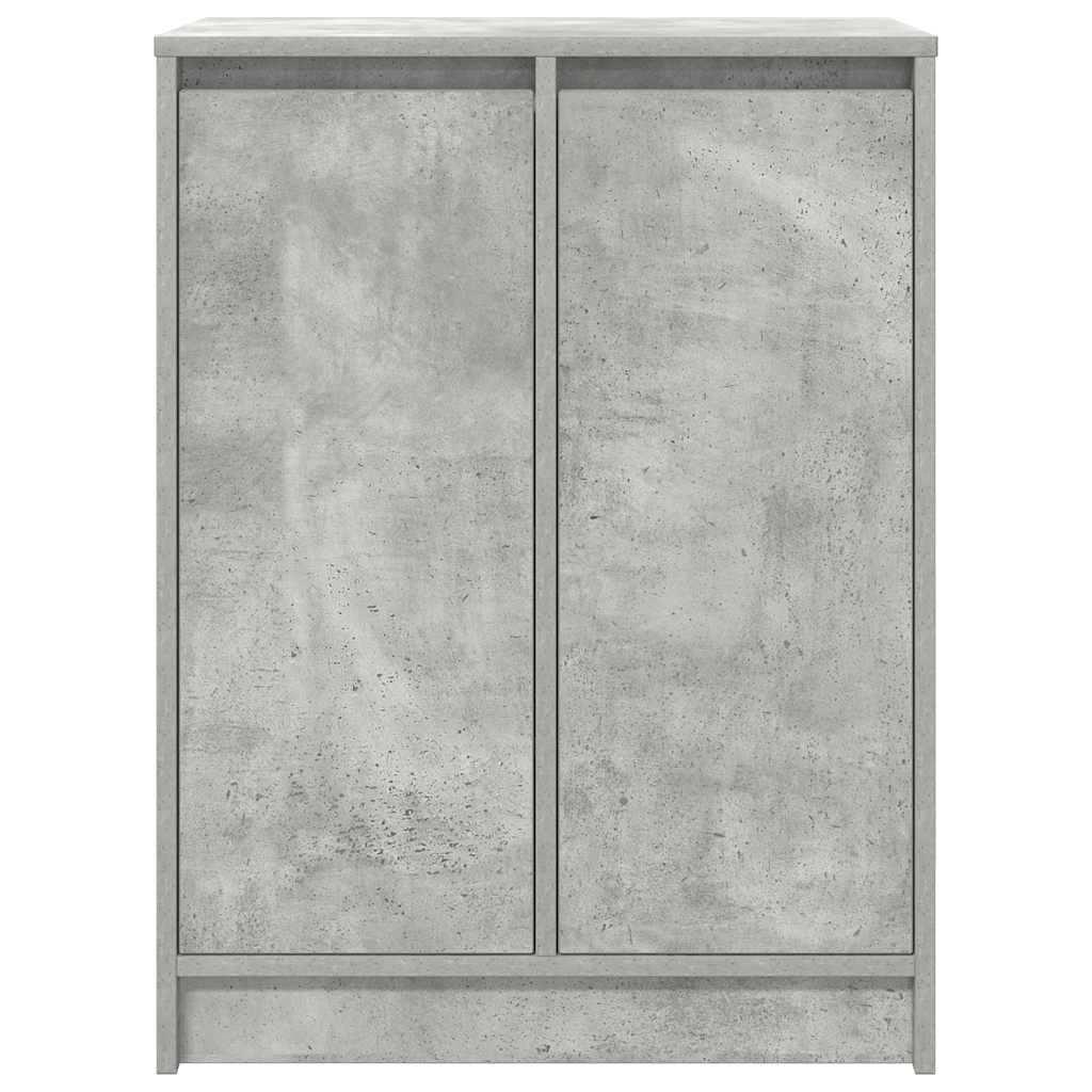 vidaXL Shoe Cabinet Concrete Grey 57x34x76 cm Engineered Wood