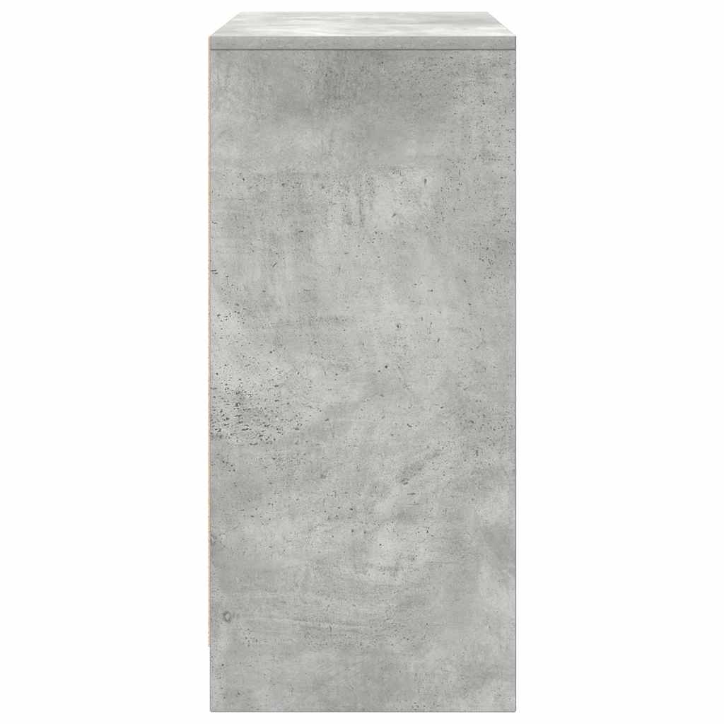 vidaXL Shoe Cabinet Concrete Grey 57x34x76 cm Engineered Wood
