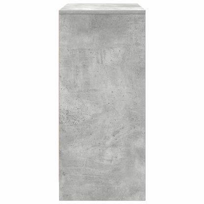 vidaXL Shoe Cabinet Concrete Grey 57x34x76 cm Engineered Wood