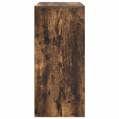 vidaXL Shoe Cabinet Smoked Oak 57x34x76 cm Engineered Wood