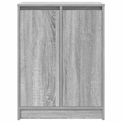 vidaXL Shoe Cabinet Grey Sonoma 57x34x76 cm Engineered Wood