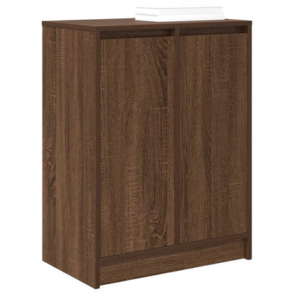 vidaXL Shoe Cabinet Brown Oak 57x34x76 cm Engineered Wood