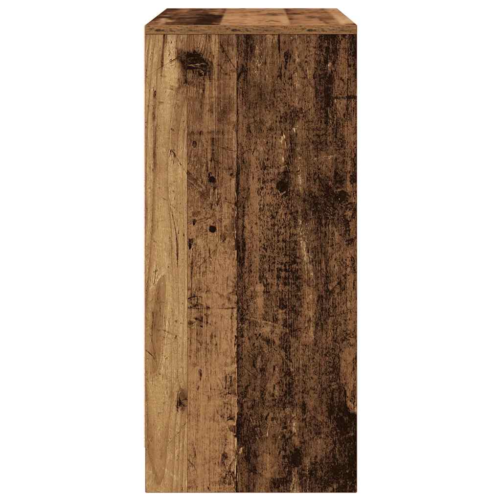 vidaXL Shoe Cabinet Old Wood 57x34x76 cm Engineered Wood