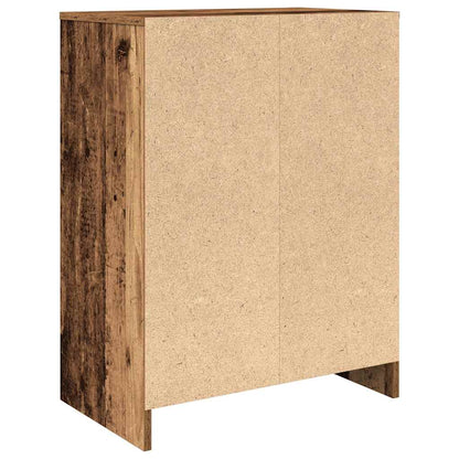 vidaXL Shoe Cabinet Old Wood 57x34x76 cm Engineered Wood
