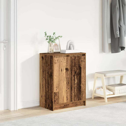 vidaXL Shoe Cabinet Old Wood 57x34x76 cm Engineered Wood