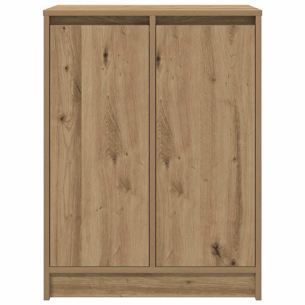 vidaXL Shoe Cabinet Artisan Oak 57x34x76 cm Engineered Wood