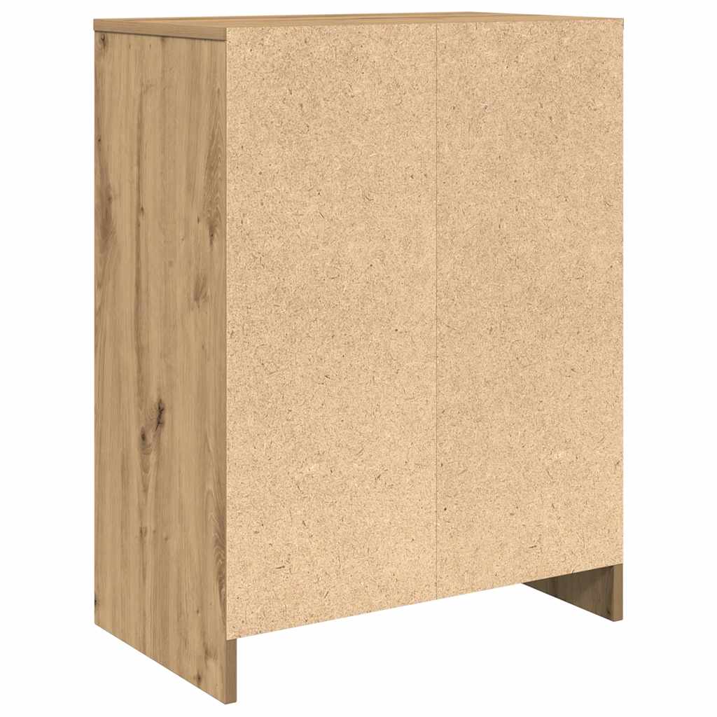 vidaXL Shoe Cabinet Artisan Oak 57x34x76 cm Engineered Wood