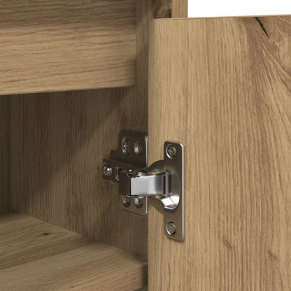 vidaXL Shoe Cabinet Artisan Oak 57x34x76 cm Engineered Wood