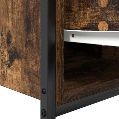 vidaXL Bathroom Basin Cabinet with Drawers Smoked Oak 90x34,5x60 cm