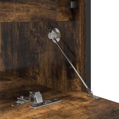 vidaXL Bathroom Basin Cabinet with Drawers Smoked Oak 90x34,5x60 cm