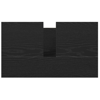 vidaXL Bathroom Basin Cabinet with Drawers Black Oak 60x34.5x60 cm