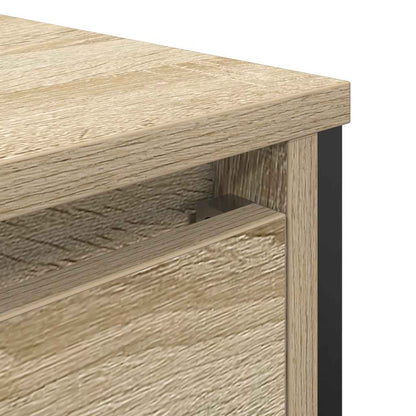 vidaXL Bathroom Basin Cabinet with Drawers Sonoma Oak 60x34.5x60 cm