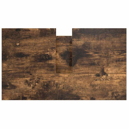 vidaXL Bathroom Basin Cabinet with Drawers Smoked Oak 60x34.5x60 cm