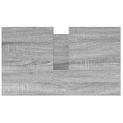 vidaXL Bathroom Basin Cabinet with Drawers Grey Sonoma 60x34.5x60 cm