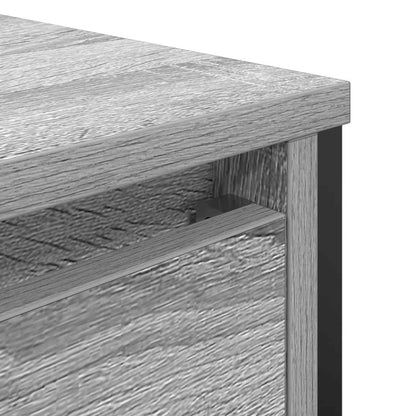 vidaXL Bathroom Basin Cabinet with Drawers Grey Sonoma 60x34.5x60 cm