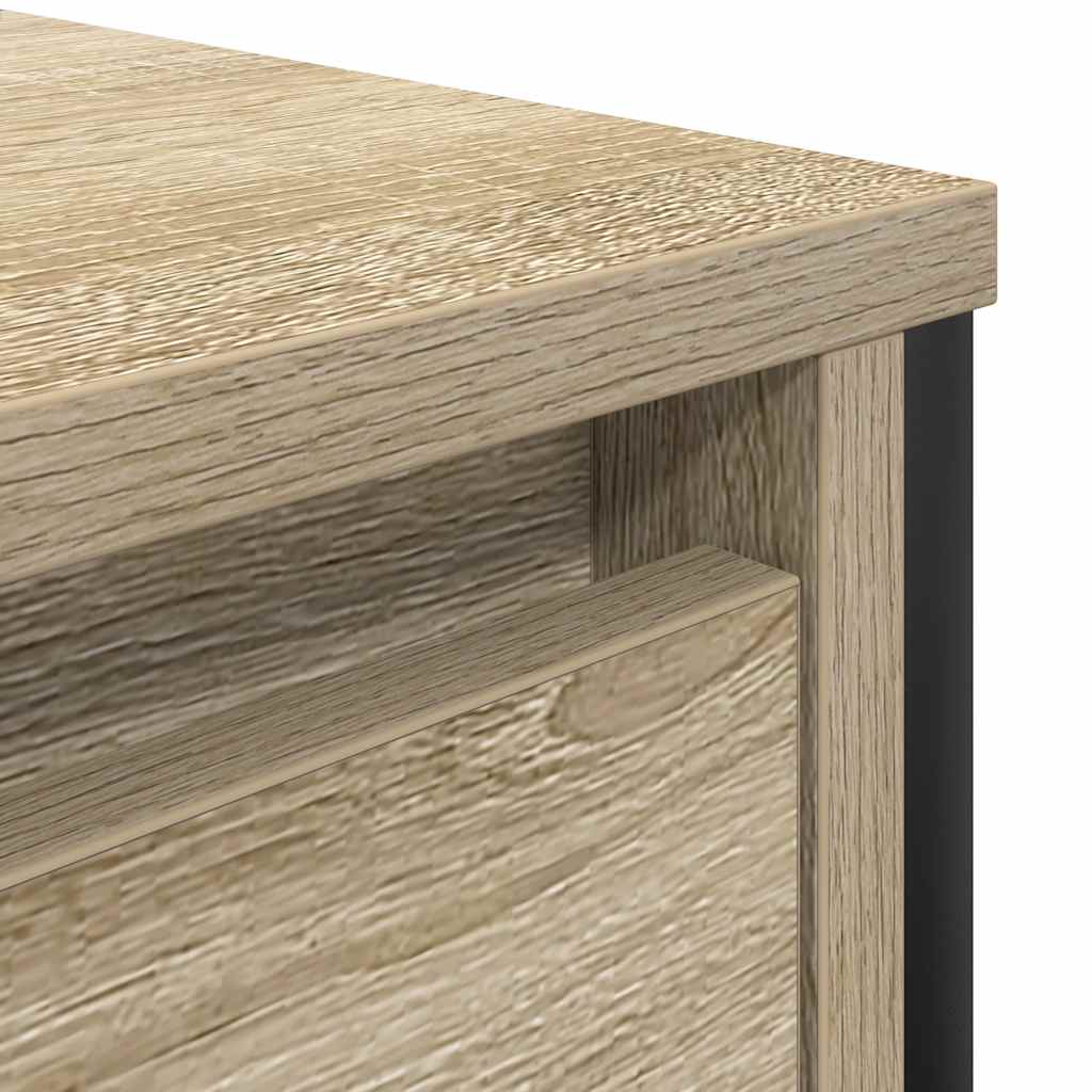 vidaXL Basin Cabinet with Drawers Sonoma Oak 90x34,5x60 cm