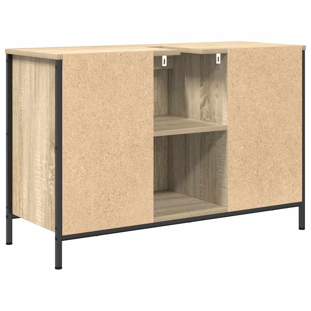 vidaXL Basin Cabinet with Drawers Sonoma Oak 90x34.5x60 cm
