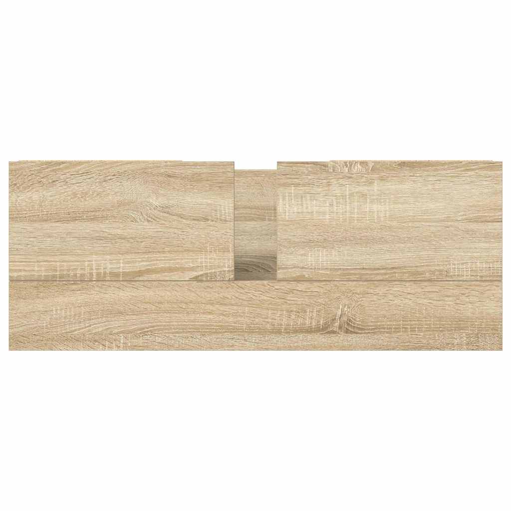 vidaXL Basin Cabinet with Drawers Sonoma Oak 90x34.5x60 cm