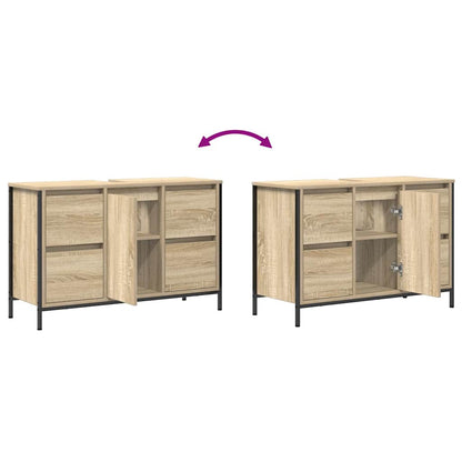 vidaXL Basin Cabinet with Drawers Sonoma Oak 90x34.5x60 cm