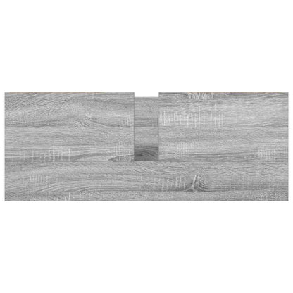vidaXL Basin Cabinet with Drawers Grey Sonoma 90x34.5x60 cm