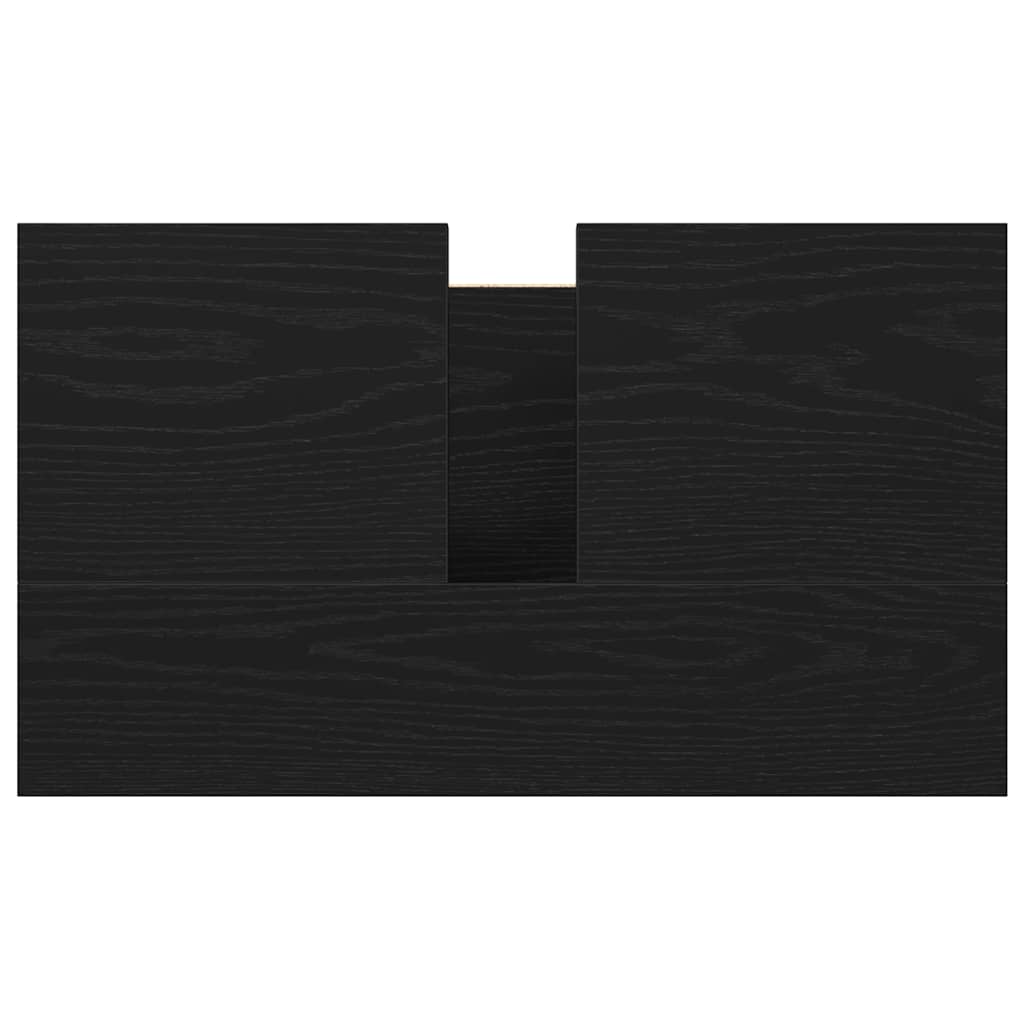 vidaXL Bathroom Basin Cabinet Black 60x34.5x60 cm