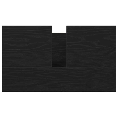 vidaXL Bathroom Basin Cabinet Black 60x34.5x60 cm