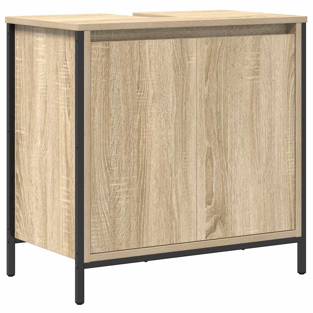 vidaXL Bathroom Basin Cabinet Sonoma Oak 60x34.5x60 cm
