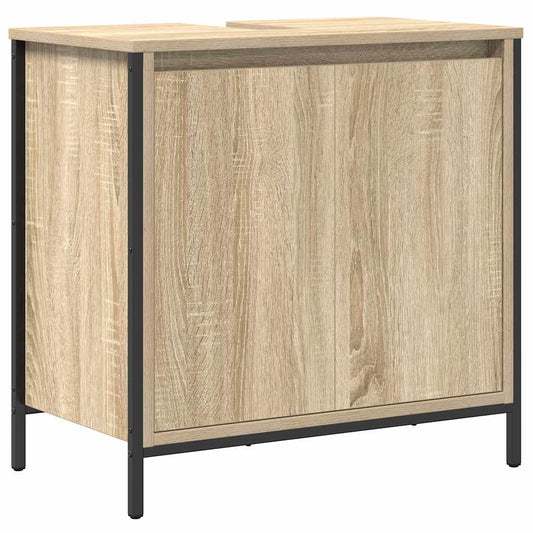 vidaXL Bathroom Basin Cabinet Sonoma Oak 60x34.5x60 cm