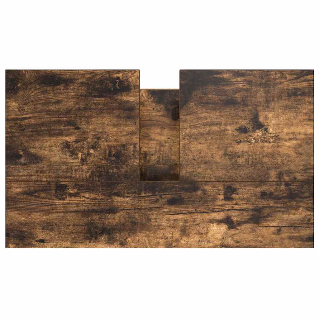 vidaXL Bathroom Basin Cabinet Smoked Oak 60x34.5x60 cm