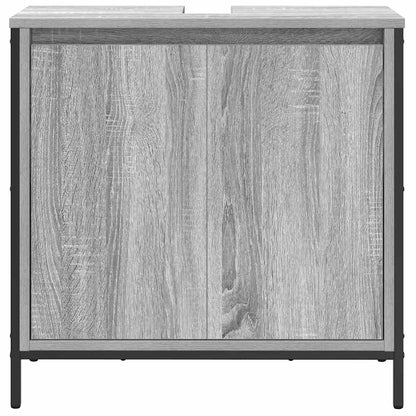 vidaXL Bathroom Basin Cabinet Grey Sonoma 60x34.5x60 cm