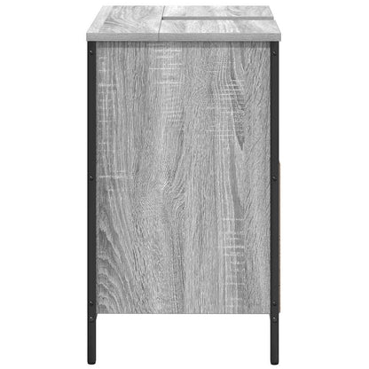 vidaXL Bathroom Basin Cabinet Grey Sonoma 60x34,5x60 cm