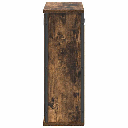 vidaXL Bathroom Wall Cabinet with Mirror Smoked Oak 50x21x60 cm