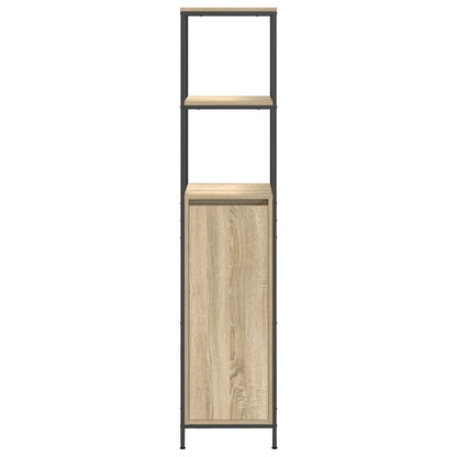 vidaXL Bathroom Cabinet with Shelves Sonoma Oak 36x35x165 cm