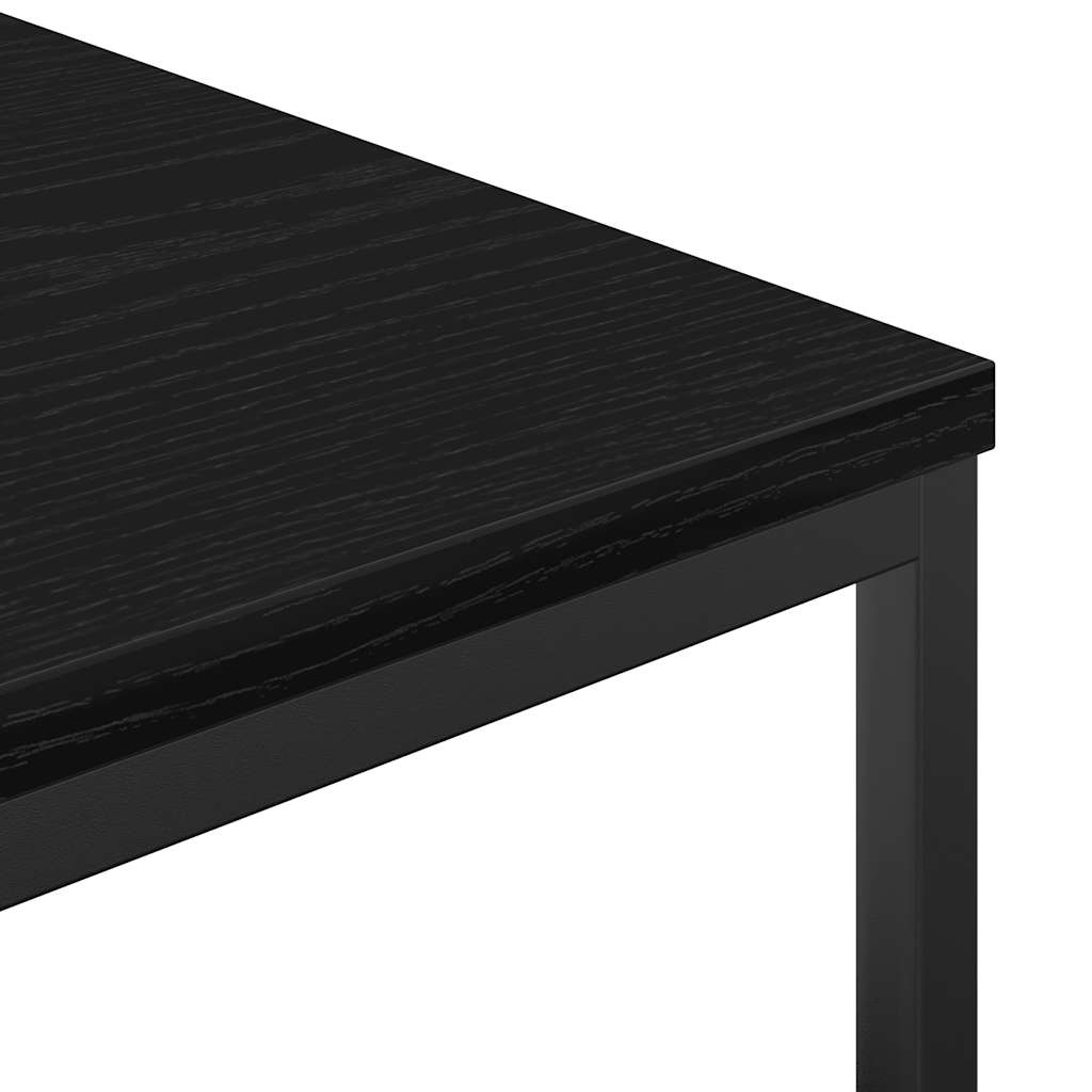 vidaXL Bathroom Cabinet with Shelves Black Oak 36x35x95 cm