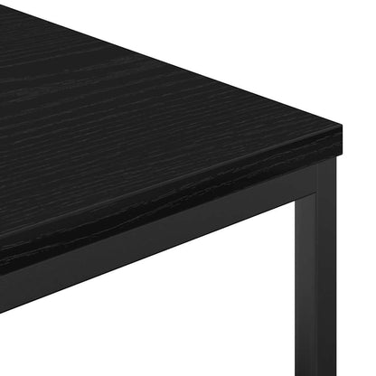 vidaXL Bathroom Cabinet with Shelves Black Oak 36x35x95 cm