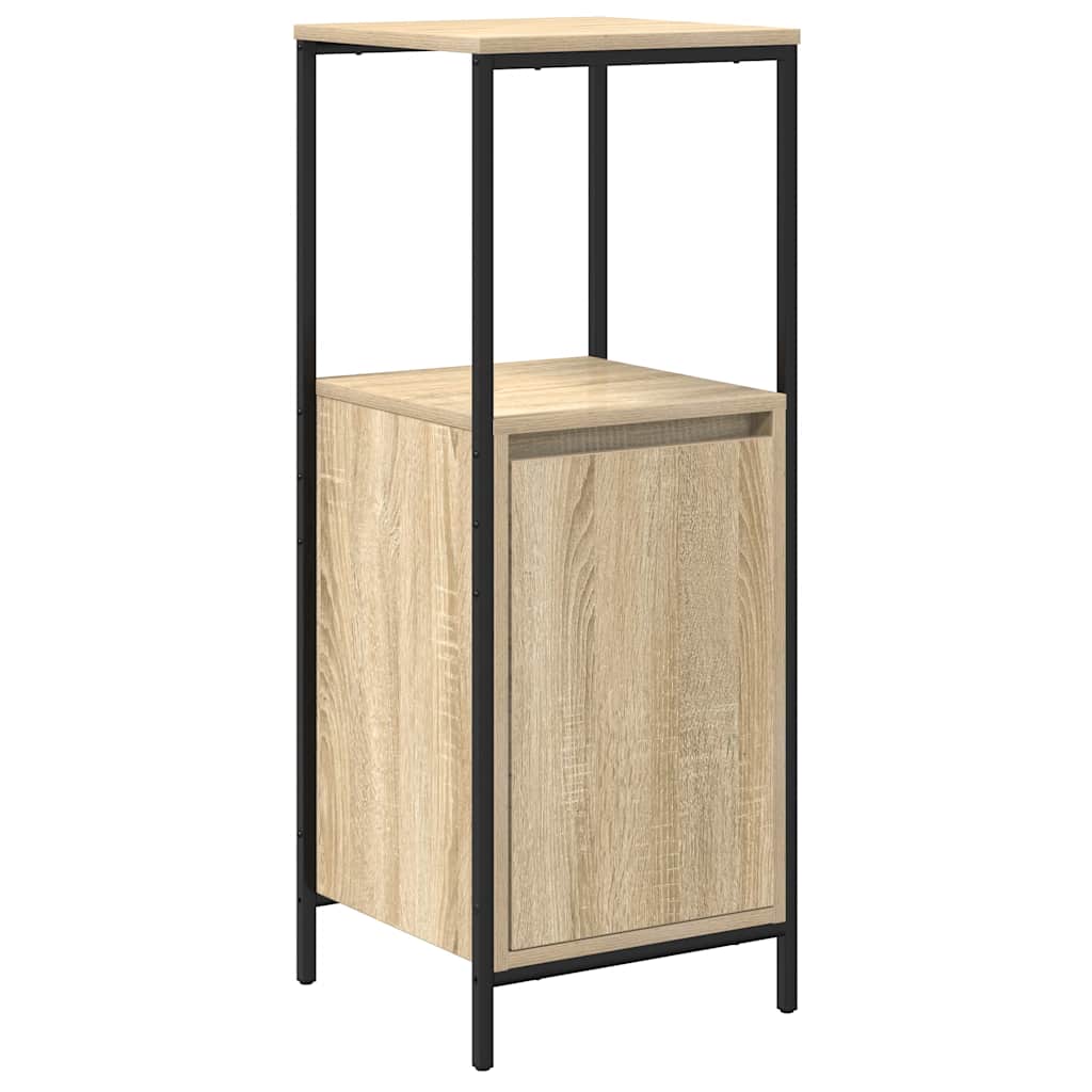vidaXL Bathroom Cabinet with Shelves Sonoma Oak 36x35x95 cm