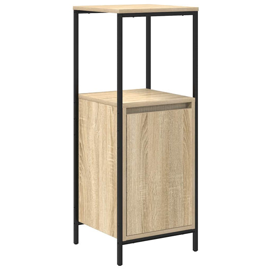 vidaXL Bathroom Cabinet with Shelves Sonoma Oak 36x35x95 cm