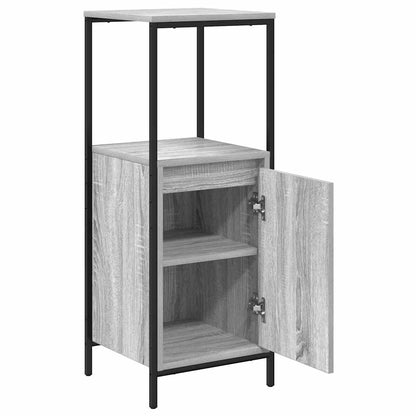 vidaXL Bathroom Cabinet with Shelves Grey Sonoma 36x35x95 cm