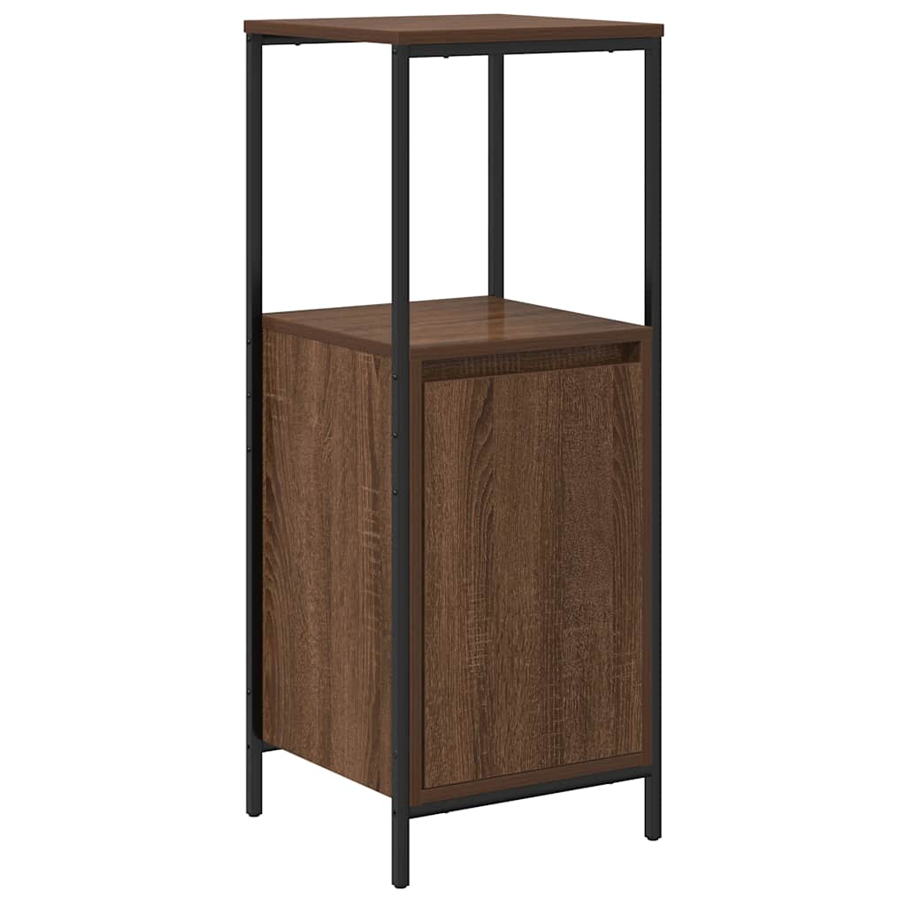 vidaXL Bathroom Cabinet with Shelves Brown Oak 36x35x95 cm