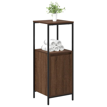 vidaXL Bathroom Cabinet with Shelves Brown Oak 36x35x95 cm