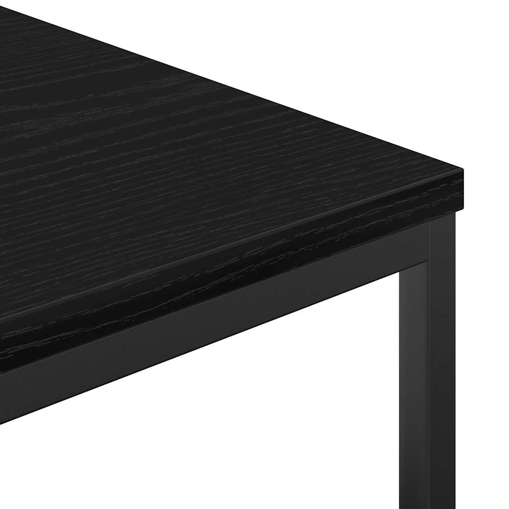 vidaXL Bathroom Cabinet with Shelves Black Oak 76,5x35x95 cm