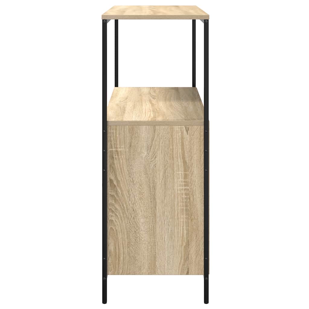 vidaXL Bathroom Cabinet with Shelves Sonoma Oak 76.5x35x95 cm
