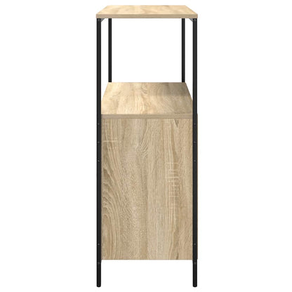 vidaXL Bathroom Cabinet with Shelves Sonoma Oak 76.5x35x95 cm