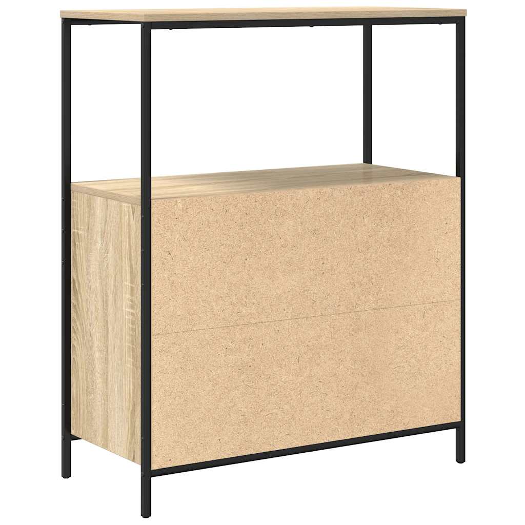 vidaXL Bathroom Cabinet with Shelves Sonoma Oak 76.5x35x95 cm