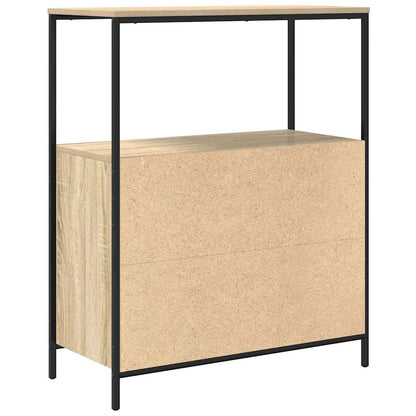 vidaXL Bathroom Cabinet with Shelves Sonoma Oak 76.5x35x95 cm