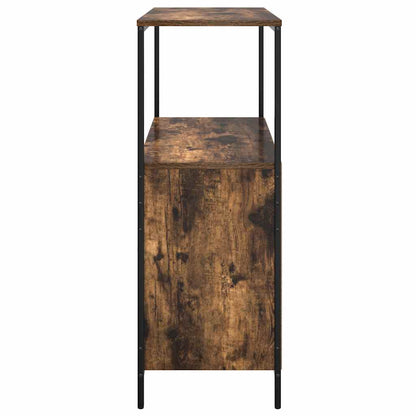vidaXL Bathroom Cabinet with Shelves Smoked Oak 76,5x35x95 cm