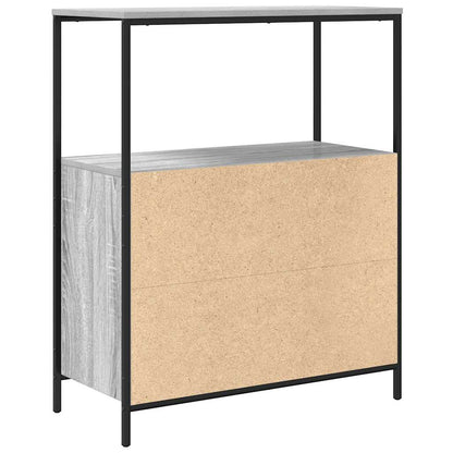 vidaXL Bathroom Cabinet with Shelves Grey Sonoma 76.5x35x95 cm