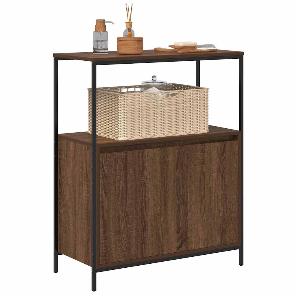 vidaXL Bathroom Cabinet with Shelves Brown Oak 76,5x35x95 cm