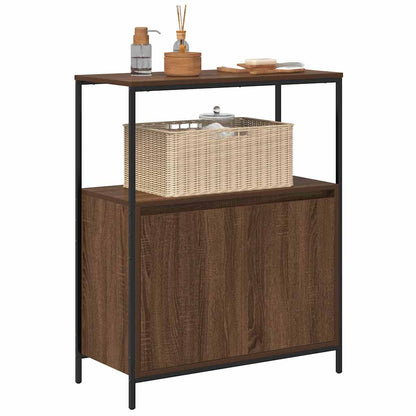vidaXL Bathroom Cabinet with Shelves Brown Oak 76,5x35x95 cm