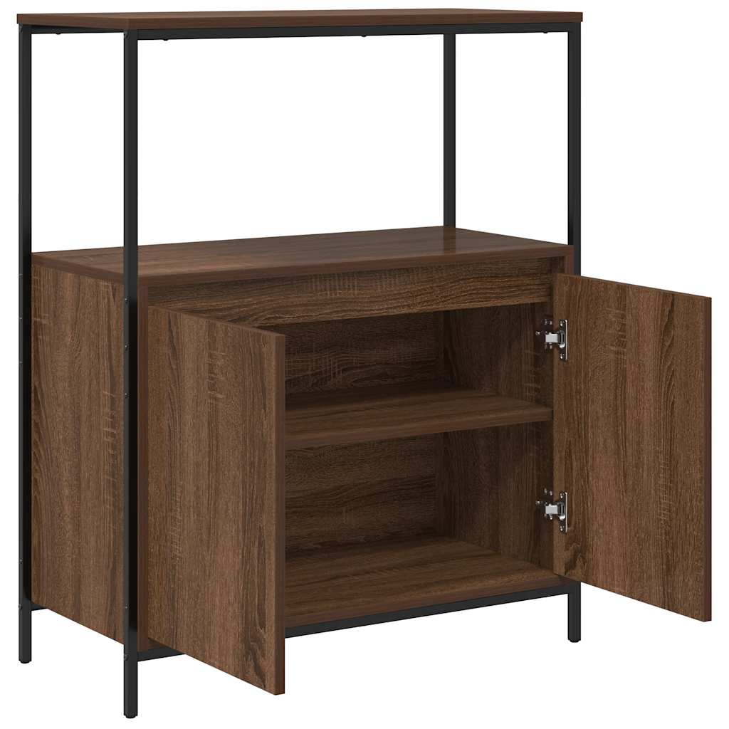 vidaXL Bathroom Cabinet with Shelves Brown Oak 76,5x35x95 cm